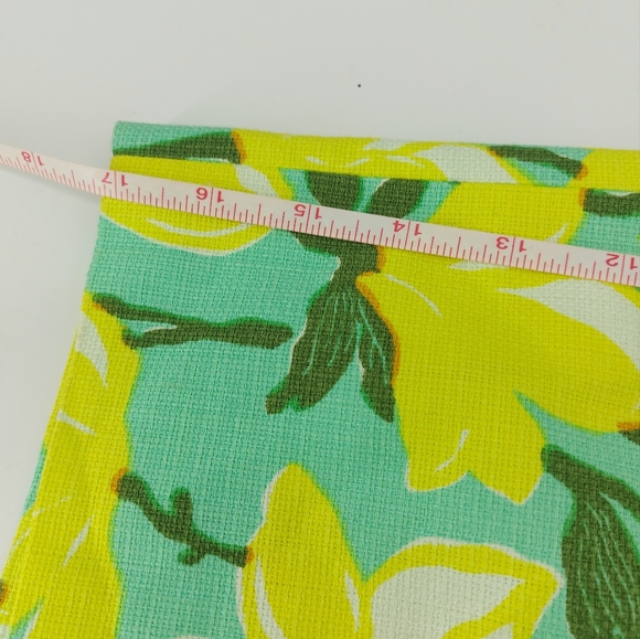 J. Crew Yellow and Green Floral Cotton Mini Skirt Size 8 - Picture 11 of 11